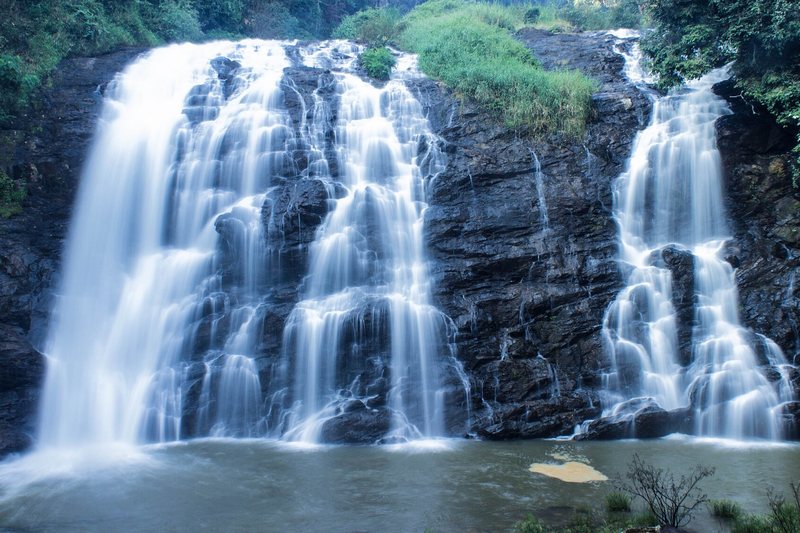 Abbey Falls in full flow near Madikeri, Coorg